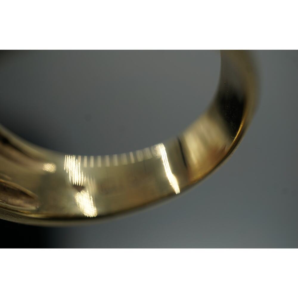 14K Yellow Gold Pearl & Diamond Band Ring Size 9.25 Vintage Estate - Picture 7 of 13